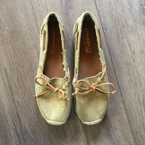 Sperry Top-Sider Gold Slip On Shoes